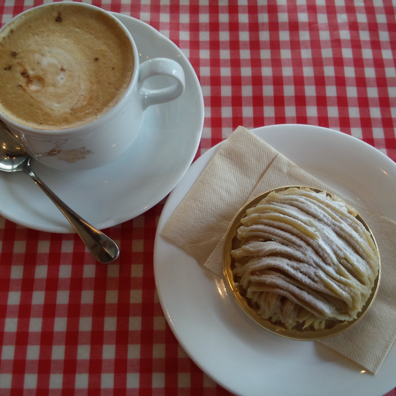 和栗モンブランとカフェオレセット(バーゼル 京王八王子店 （BASEL）)