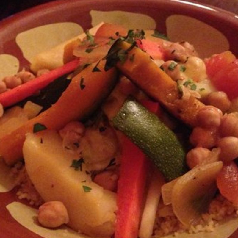 Vegetarian Couscous(Kan Zaman)
