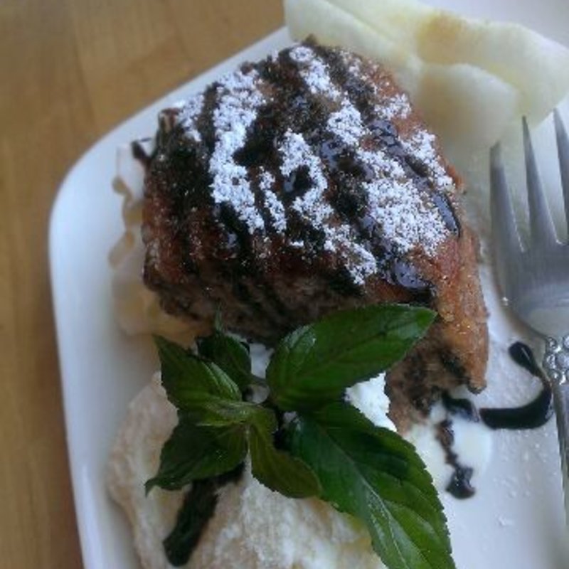 チョコレートのパンケーキとdrink(野菜とお花Cafe -野の花-)