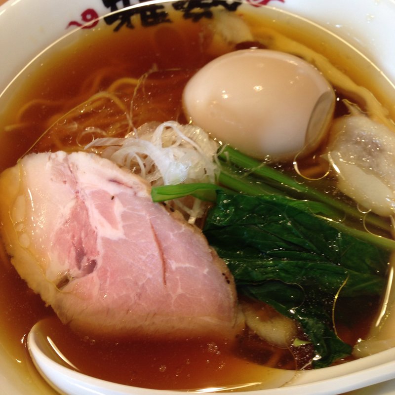 生揚げ醤油煮玉子ラーメン(らーめん 雅楽)