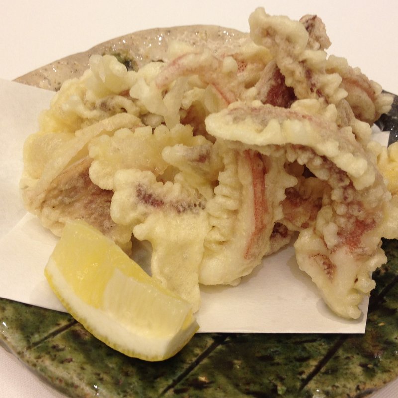 するめいかの天ぷら(銀座　いか福)