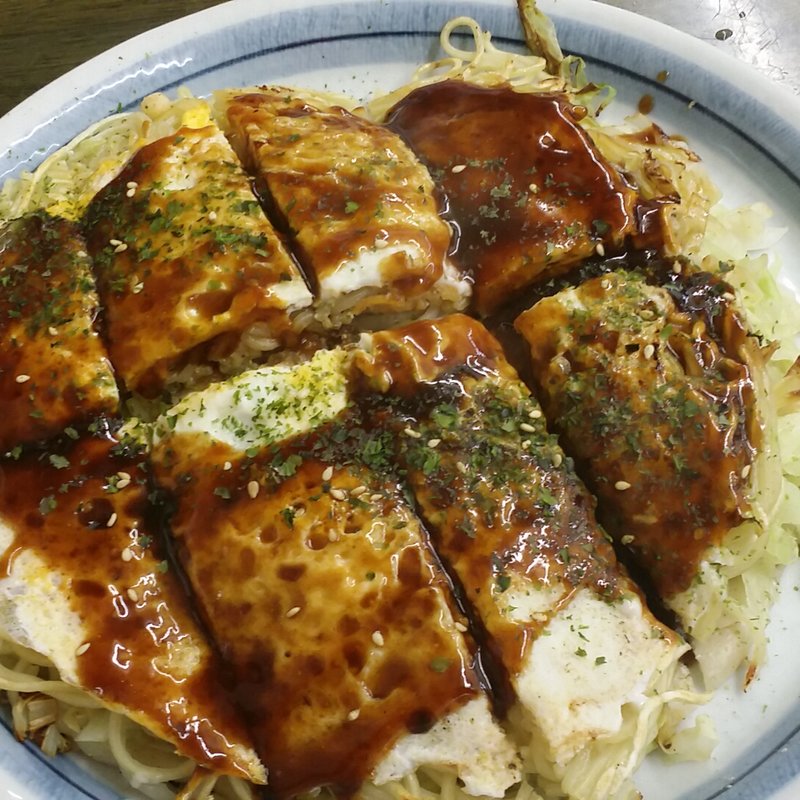 広島風お好み焼き（そば入り）(あまんじゃく)