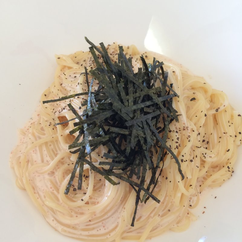 たらこのクリームパスタ(cafe サンの森)