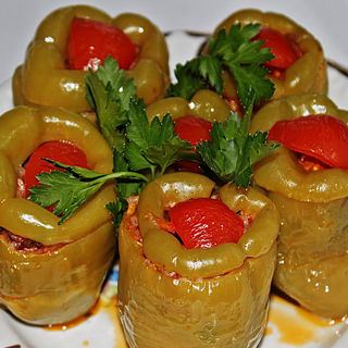 biber dolmasi(Kapadokya Urfa Sofrasi)