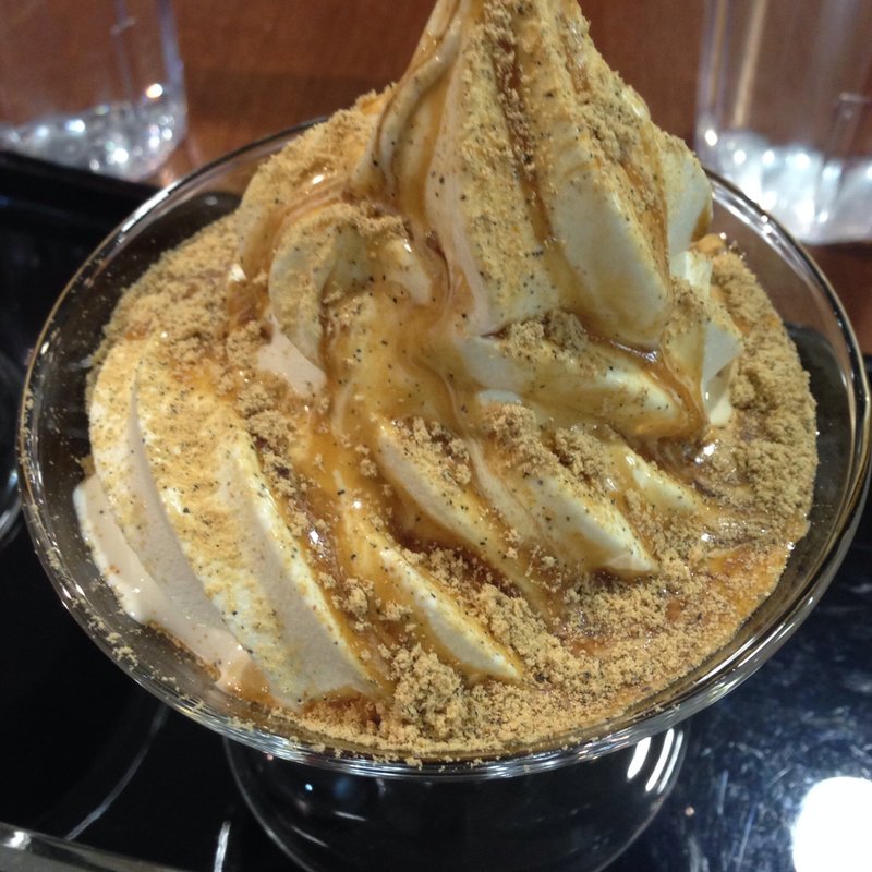 黒蜜・きなこソフト(むらからまちから館 （ムラカラマチカラカン）)