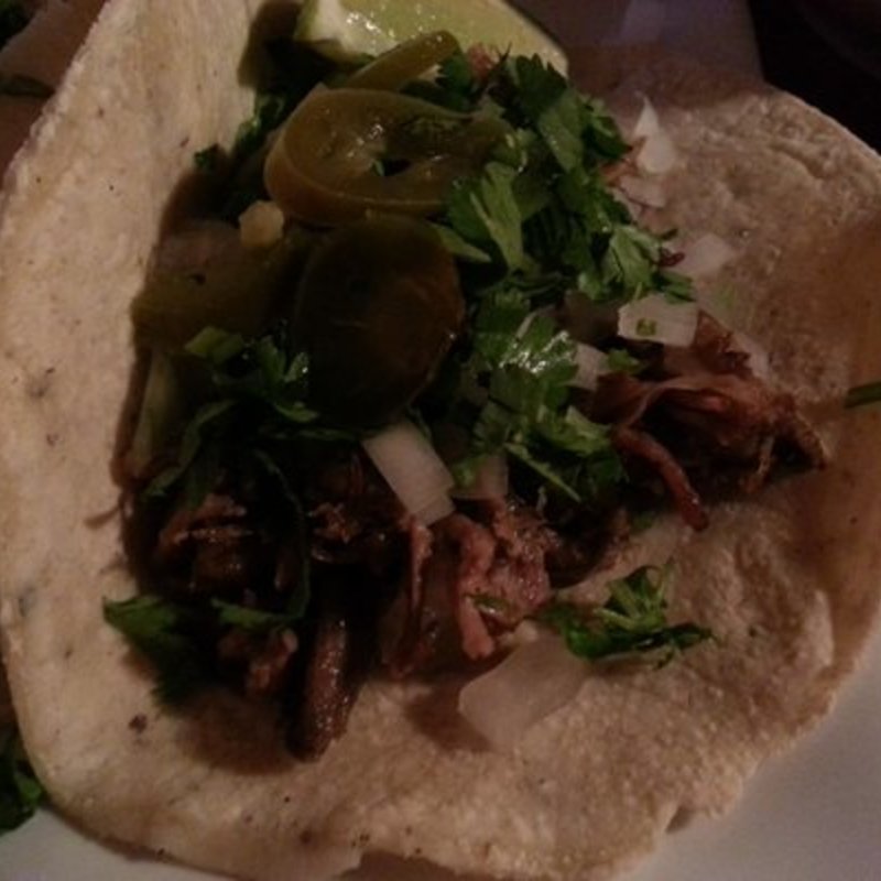 Soft taco with steak(Tortilleria Nixtamal)