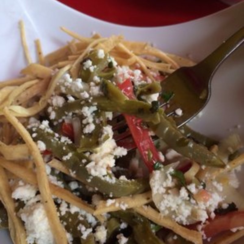 Ensalada de nopales ( cactus salad)(Tortilleria Nixtamal)