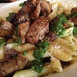 Steak with Pesto Pasta