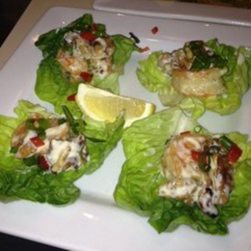  Walnut Shrimp Wraps (Uncle Bo’s Pupu Bar & Grill )