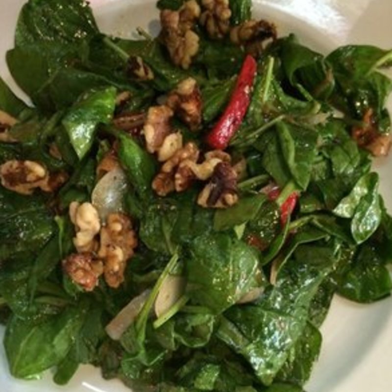 Warm Spinach Salad(Uncle Bo’s Pupu Bar & Grill )