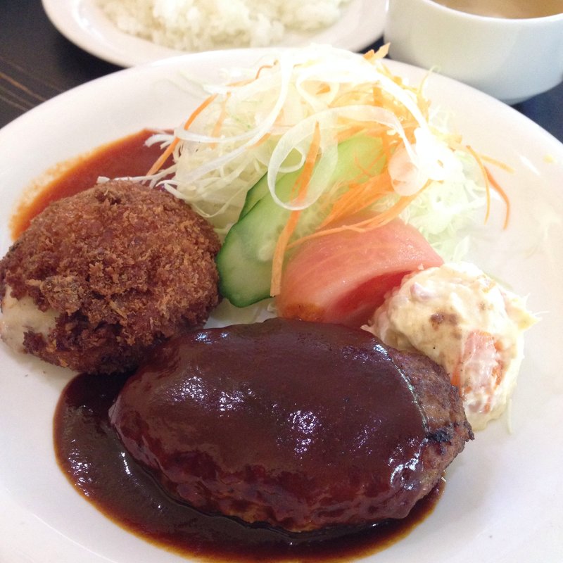 ミート＆きのこのクリームコロッケ＆ハンバーグSET(里 （さと）)