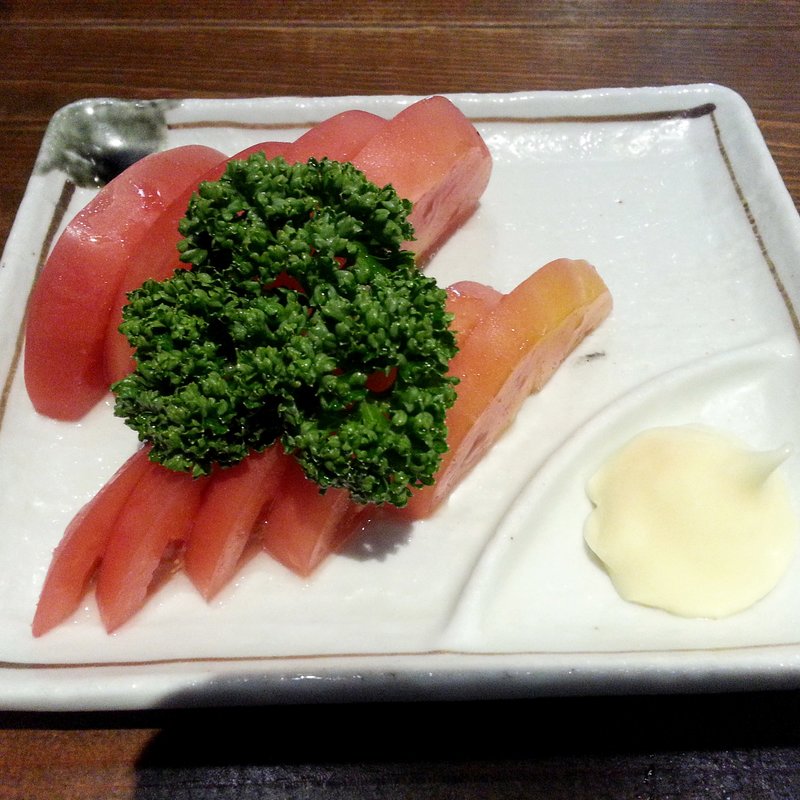 冷トマト(やきとん筑前屋 人形町総本店)