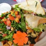 Vegan Pesto Chicken Sandwich(Downbeat Diner and Lounge)