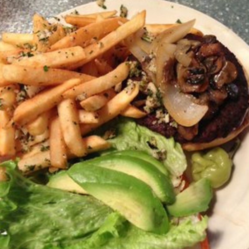 Teriyaki Vegan Burger(Downbeat Diner and Lounge)