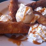 Banana Flautas with Ice Cream(Los Chaparros Mexican Restaurant)
