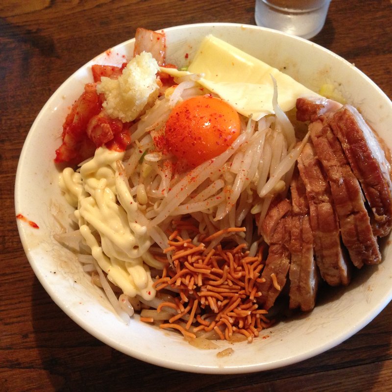 油そば(麺家 大須賀 （おおすか）)