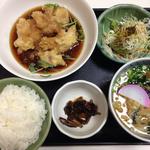 おろし鳥天定食(出雲そば)
