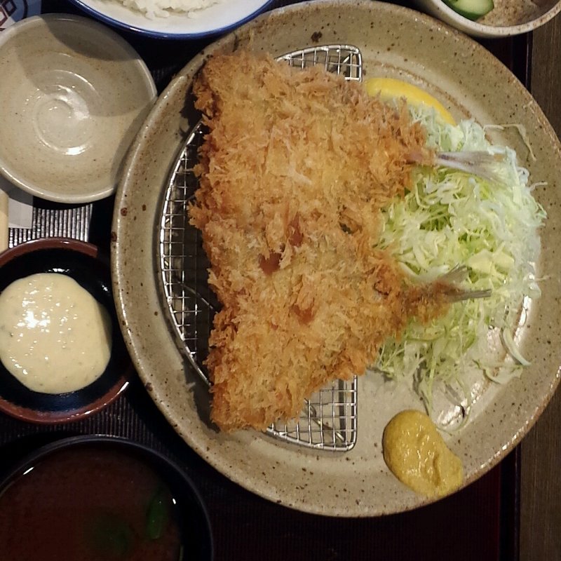 アジフライ膳(とんかつ 武信 代々木上原店)