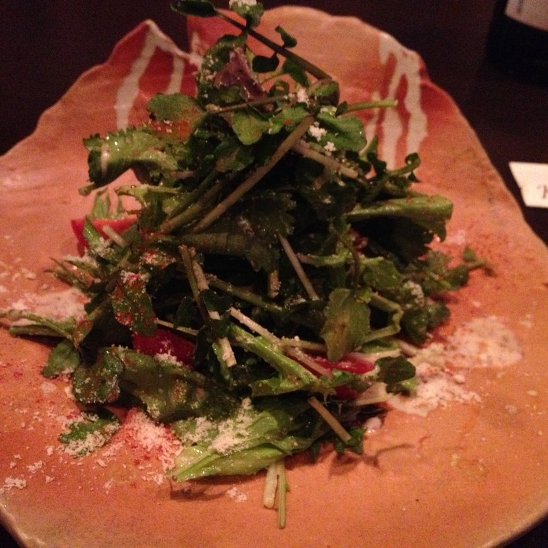 パクチーとクレソンのサラダ(KURA)