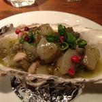 牡蠣とホタテ、オリーブのタルタル