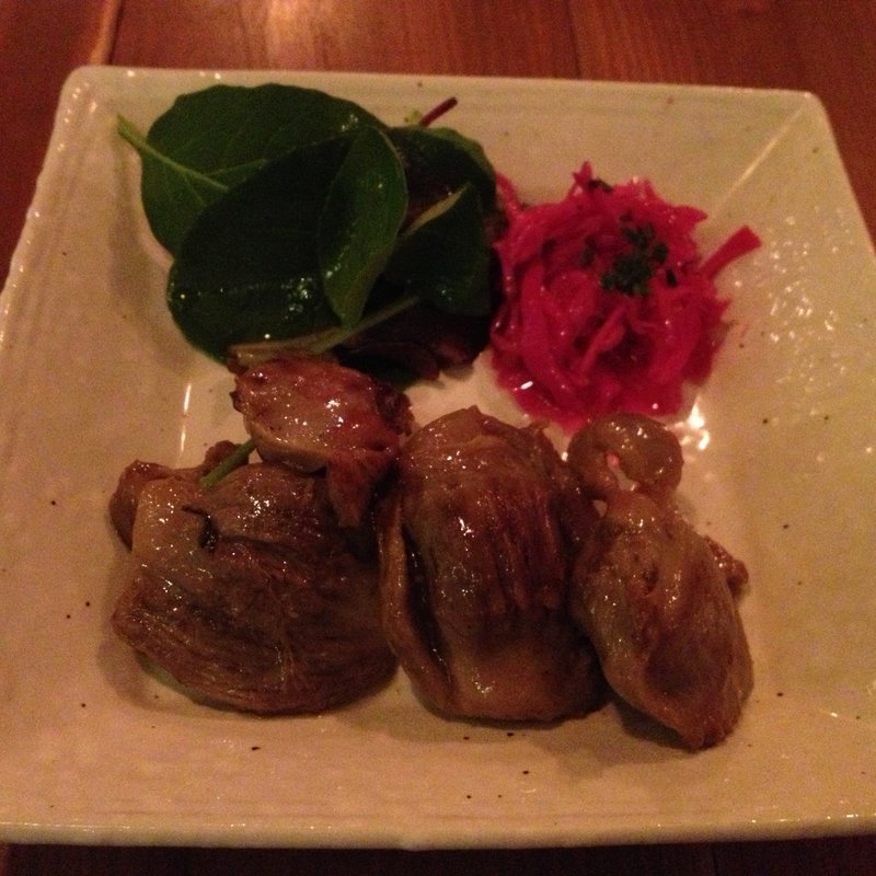 砂肝のコンフィとレッドキャベツのマリネ(BIANCARA)