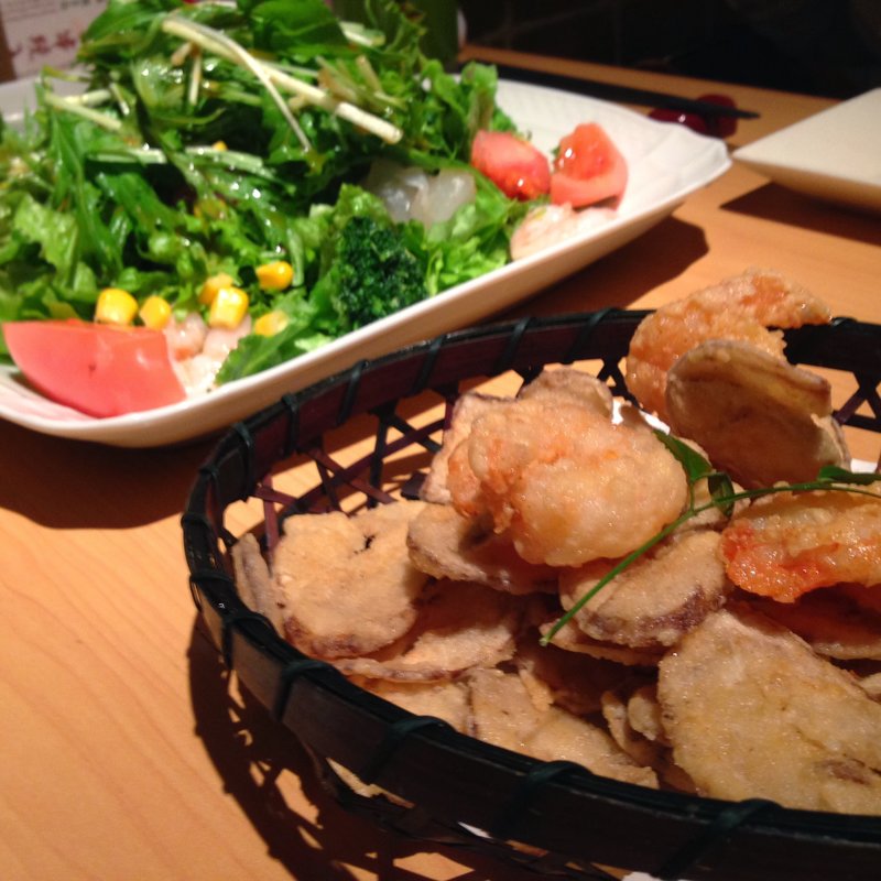 海老とゴボウ揚げ(夢や京町しずく 新宿東口駅前店)