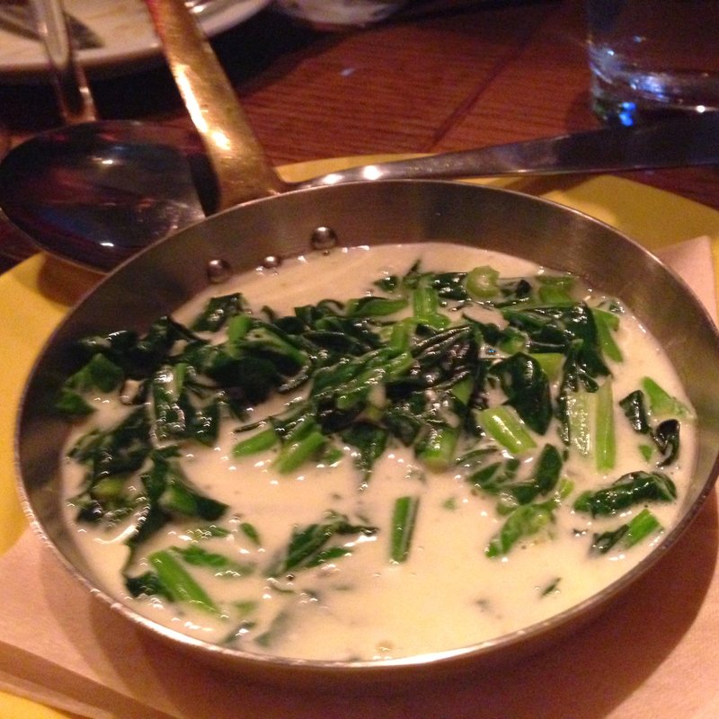 ほうれん草の『クリーム・アルフレッド』(KNOCK CUCINA BUONA ITALIANA 六本木ヒルズ店)