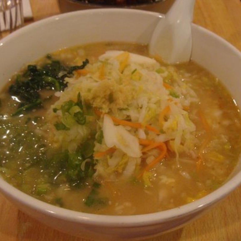 Vegetable Ramen cabbage hokusai, cabbage, carrot corn, scallions, spinach & miso flavored soup(SAPPORO EAST)