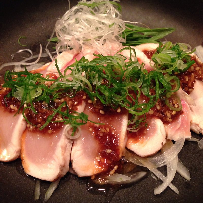 但馬鶏のたたき〜ねぎまみれ香味ポン酢で〜(ほっとけや 西院店 )