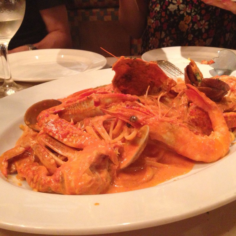 魚介のトマトクリームパスタ(トラットリア・イタリア 六本木一丁目店)