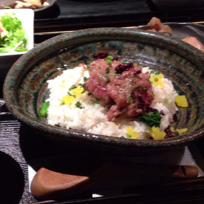 なめろう定食(焼はまぐり 青山八番too)