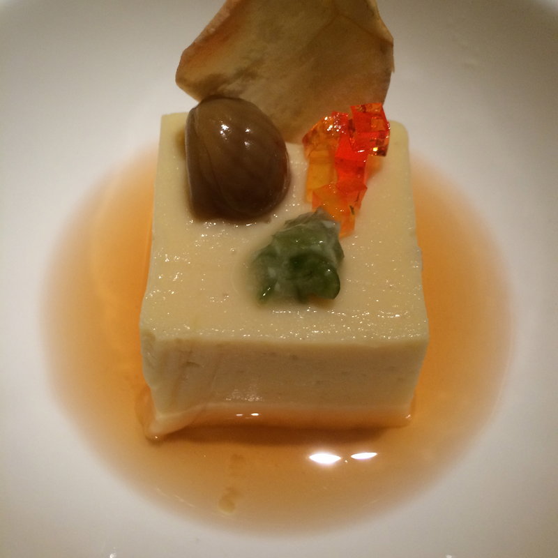 栗とサツマイモの豆腐(海鮮料理　えいたろう)