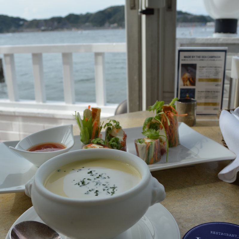 冷製コーンポタージュ(LA MAREE DE CHAYA 葉山本店 )