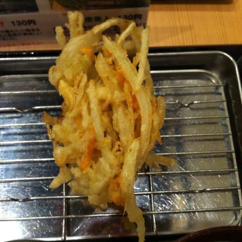 野菜かき揚げ(天ぷら定食 まきの センタープラザ店)
