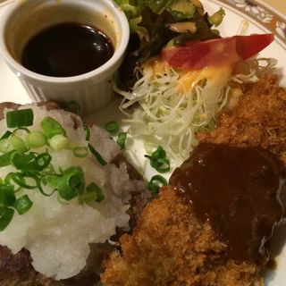 日替わりランチ(ハンバーグ&フライ)(洋食の店 ぺいざん)