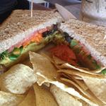 Curried chicken sandwich