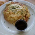 Mac and cheese pancakes(Morning Glass Coffee   Caf?)