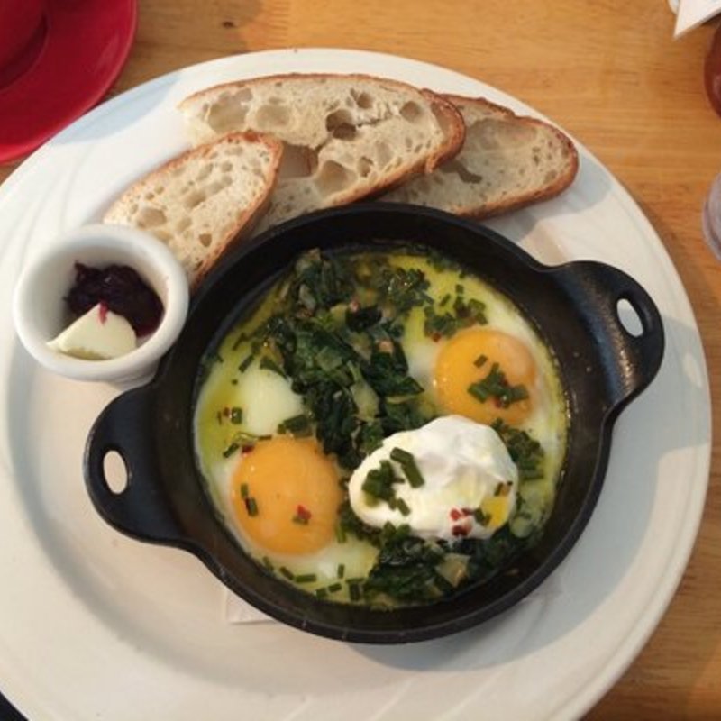 Sunny side up egg skillet(Morning Glass Coffee   Caf?)