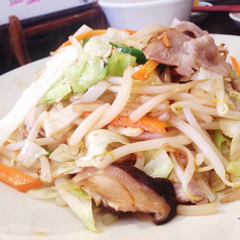 野菜炒め定食(久慈清商店)