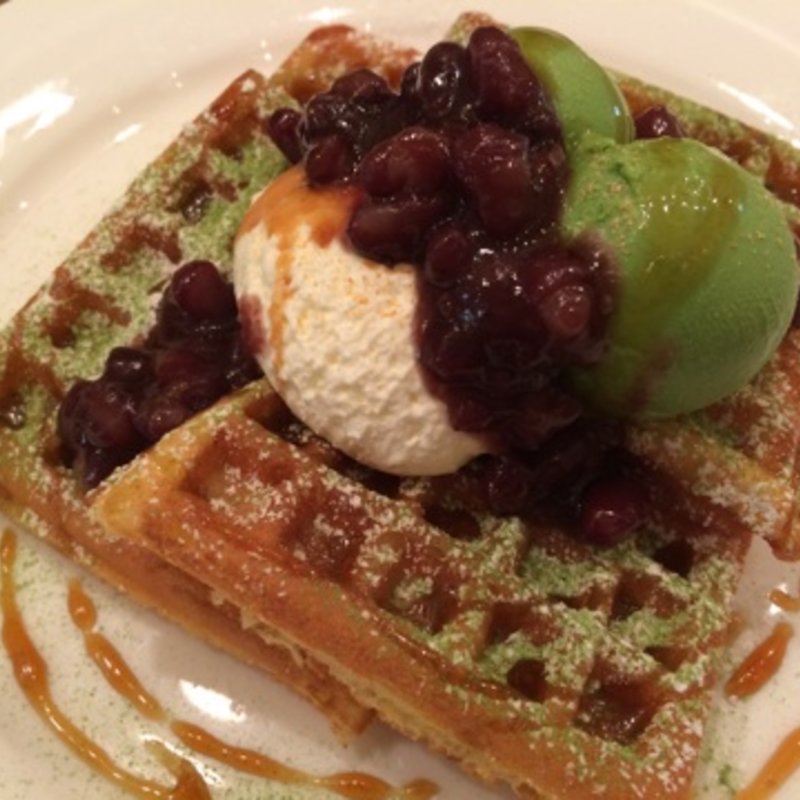 抹茶あずきワッフル(マザーリーフ・テラス ゆめタウン佐賀店 )