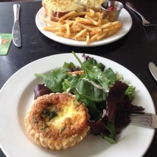 Quiche Lorraine and croque Monsieur(Brasserie Du Vin )