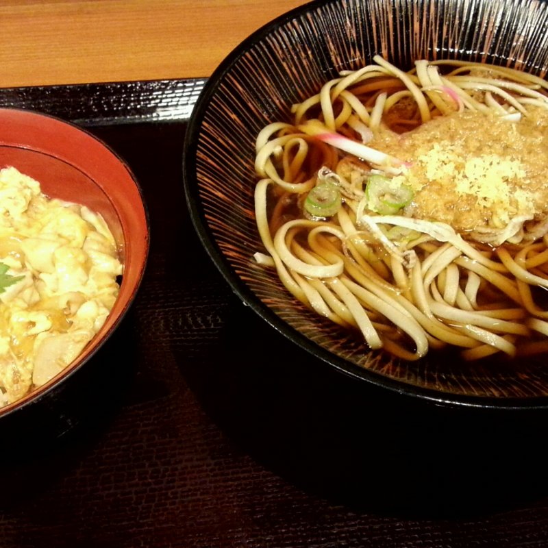 親子丼セット(十割蕎麦嵯峨谷 渋谷東急本店前店)