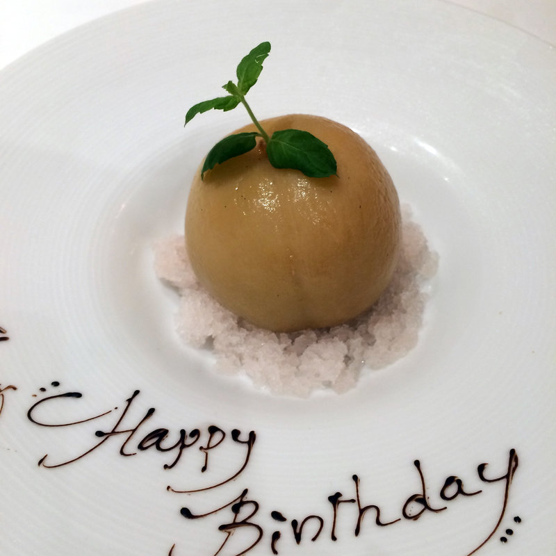 ひらまつ特製　桃のコンポート(レストランひらまつ 博多)