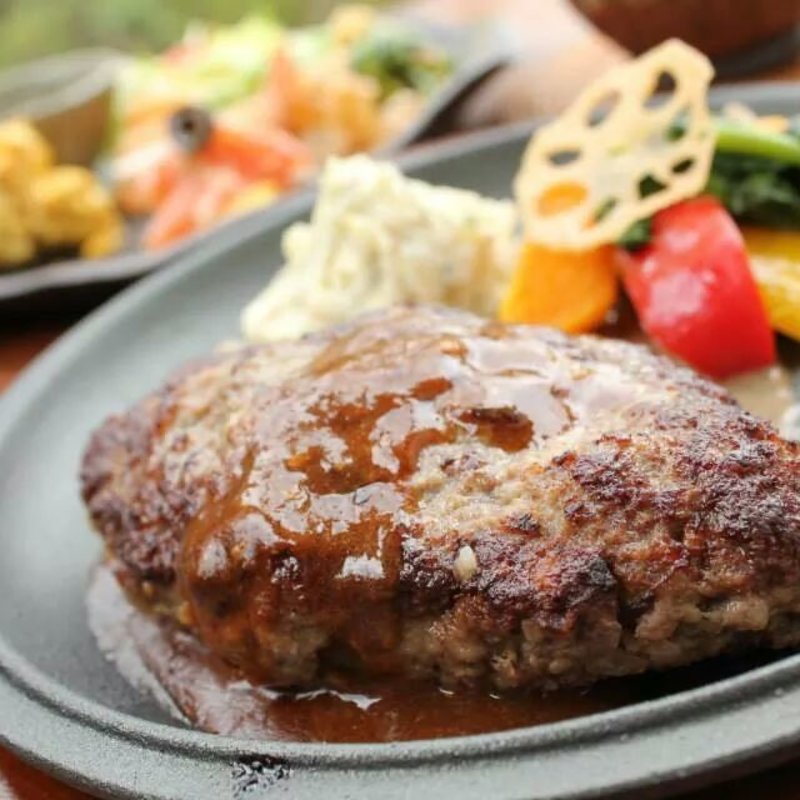 ハンバーグ(かぼ茶庵 )