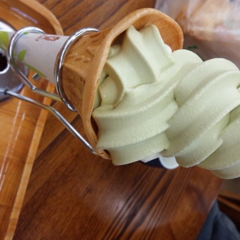 出西みどり生姜ソフトクリーム(道の駅 湯の川 )