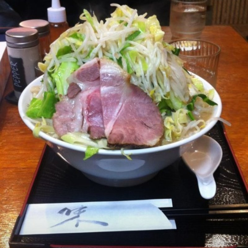 野菜ラーメン野菜大盛り(二代目ラーメンあや)