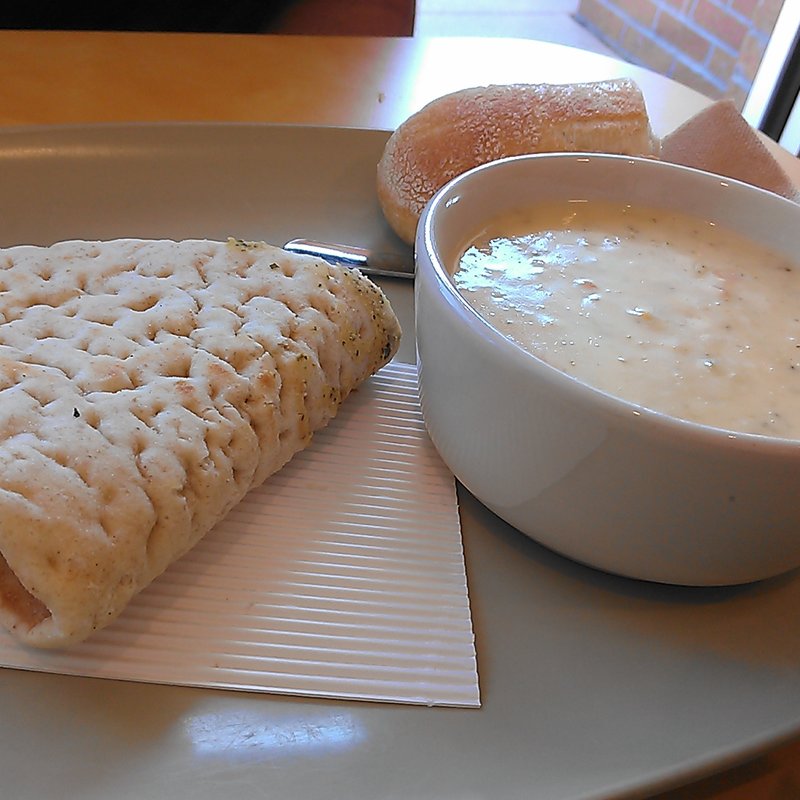 Mediterranean Chicken Flatbread Sandwich(Panera Bread)