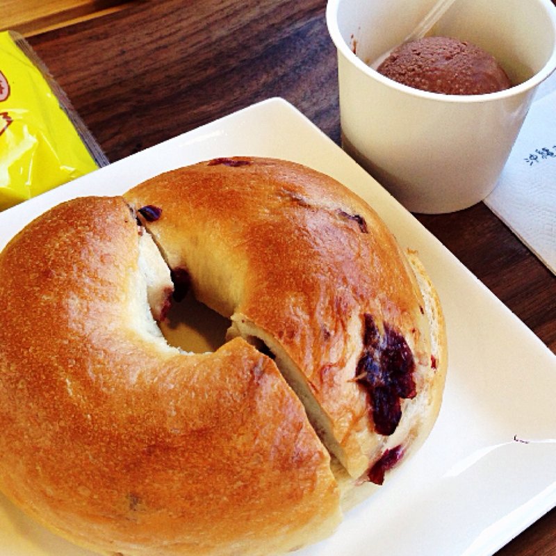 ブルーベリーベーグルセット(まんまるカフェ )