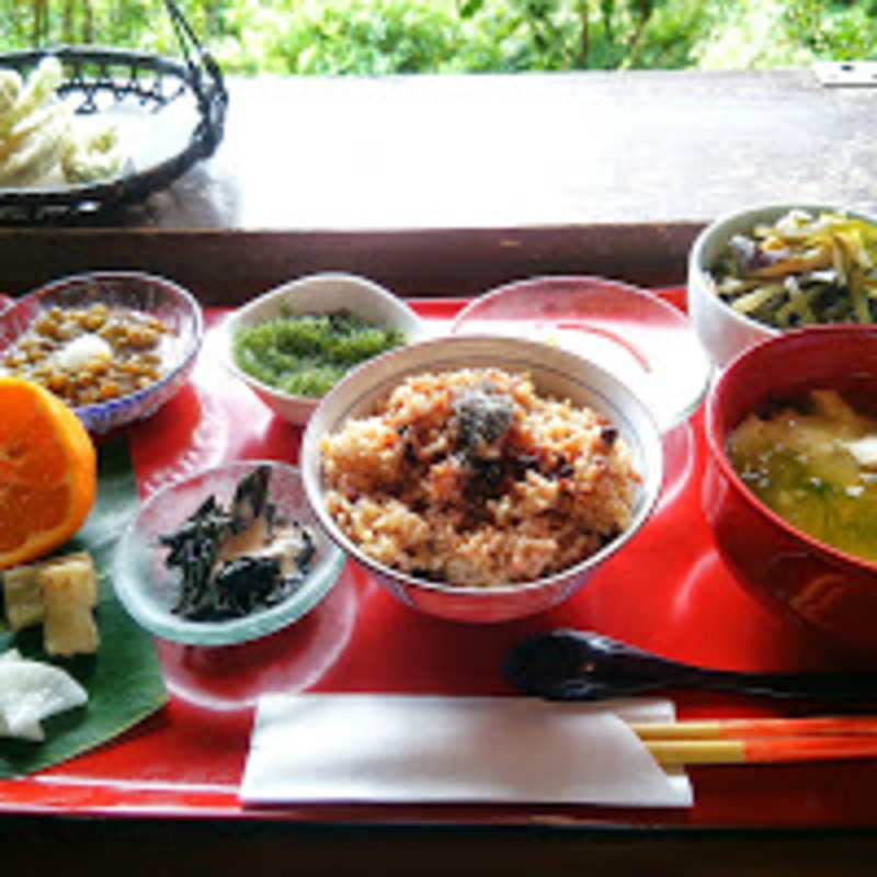 さるばち定食(山の茶屋 楽水 （らくすい）)