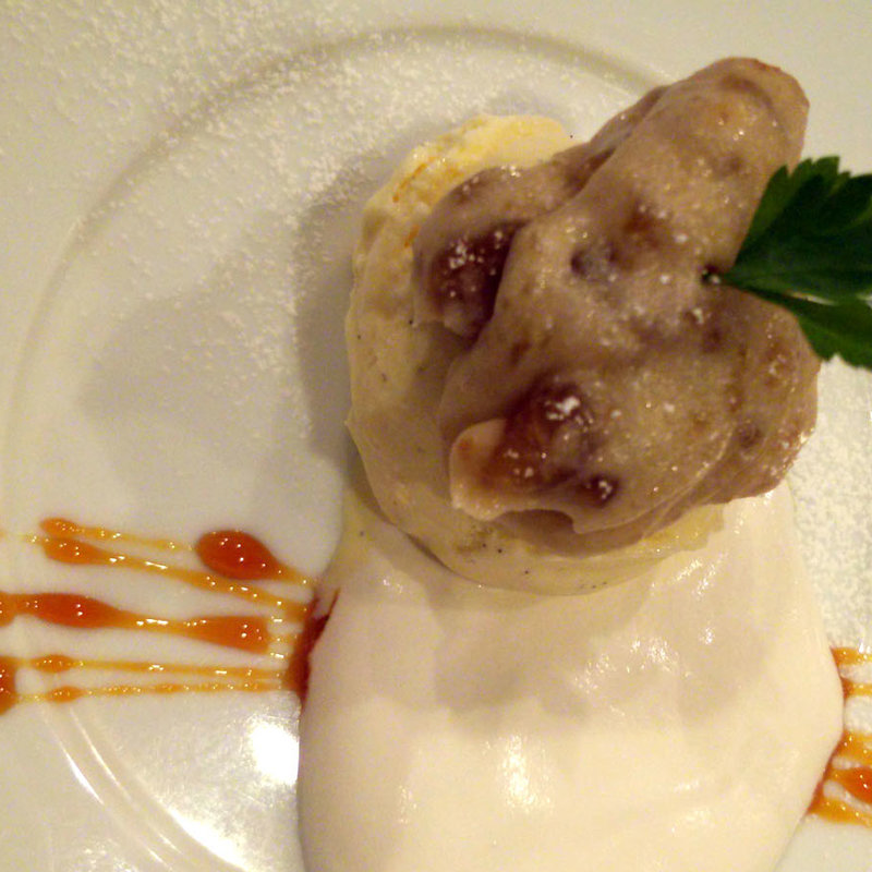 洋栗のピューレとバニラのモンブラン仕立て(Bistro Cafe GAVA)